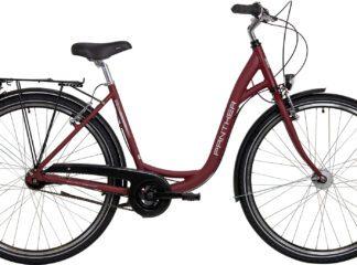 Panther Caraz 1.0 bordeaux matt - 28 Zoll Cityrad mit 7 Gang Nabenschaltung und tiefem Einstieg - Citybike und Tourenrad 2016 Bikes